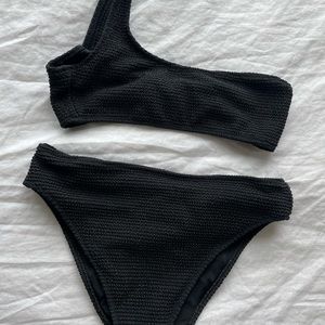 Pacsun high waisted black bikini set